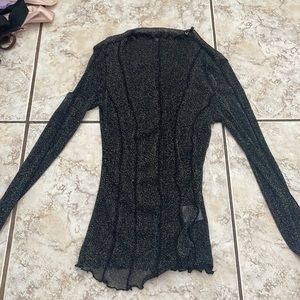 Size S from shein glitter top
